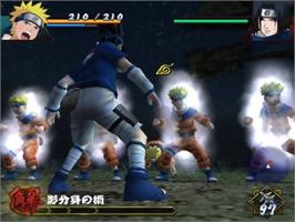 In game image of Naruto - Uzumaki Chronicles on the Sony Playstation 2.