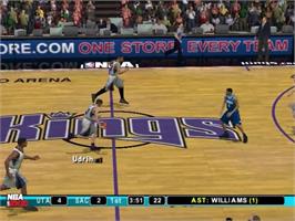In game image of Nba 2k10 on the Sony Playstation 2.