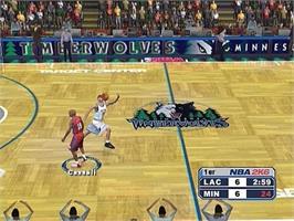 In game image of Nba 2k6 on the Sony Playstation 2.