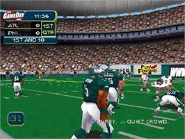 In game image of Nfl Gameday 2002 on the Sony Playstation 2.