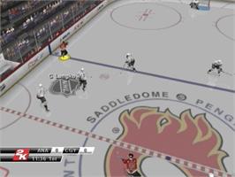 In game image of Nhl 2k8 on the Sony Playstation 2.