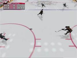 In game image of Nhl Faceoff 2003 on the Sony Playstation 2.
