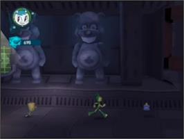 In game image of Nickelodeon SpongeBob and Friends - Attack of the Toybots on the Sony Playstation 2.