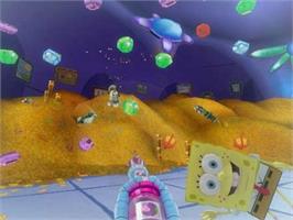 In game image of Nickelodeon Spongebob's Atlantis Squarepantis on the Sony Playstation 2.