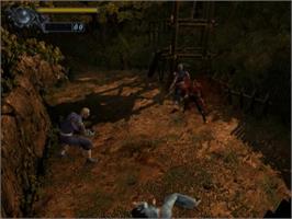 In game image of Onimusha - Warlords on the Sony Playstation 2.