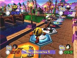 In game image of Pac-man Fever on the Sony Playstation 2.
