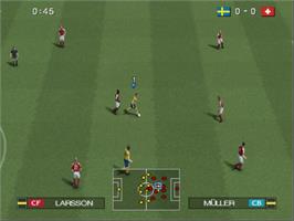 In game image of Pro Evolution Soccer 2009 on the Sony Playstation 2.