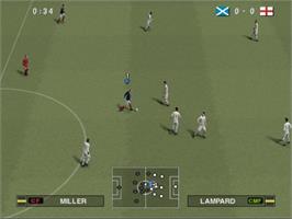 In game image of Pro Evolution Soccer 2011 on the Sony Playstation 2.