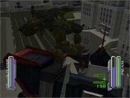 In game image of Robot Alchemic Drive on the Sony Playstation 2.