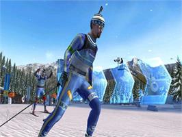 In game image of Rtl Biathlon 2008 on the Sony Playstation 2.