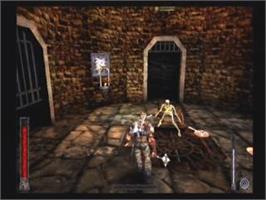 In game image of Rune Viking Warlords on the Sony Playstation 2.