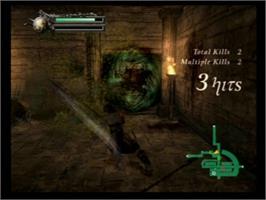 In game image of Rygar - The Legendary Adventure on the Sony Playstation 2.