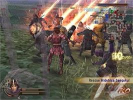 In game image of Samurai Warriors 2 on the Sony Playstation 2.