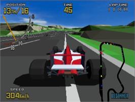 In game image of Sega Ages 2500 Series Vol. 8 - Virtua Racing - Flatout on the Sony Playstation 2.