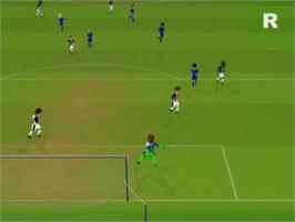 In game image of Sensible Soccer 2006 on the Sony Playstation 2.