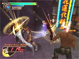 In game image of Seven Samurai 20xx on the Sony Playstation 2.
