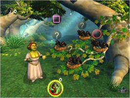 In game image of Shrek 2 on the Sony Playstation 2.