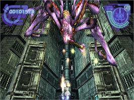 In game image of Silpheed - The Lost Planet on the Sony Playstation 2.