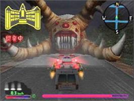 In game image of Simple 2000 Series Vol. 95 - The Zombie Vs. Kyuukyuusha on the Sony Playstation 2.