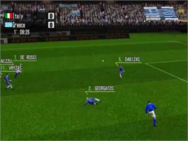 In game image of Soccer Life 2 on the Sony Playstation 2.