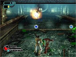 In game image of Space Invaders - Invasion Day on the Sony Playstation 2.