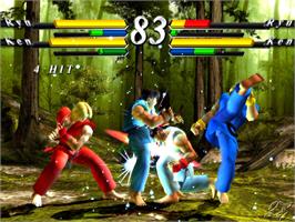 In game image of Street Fighter Ex3 on the Sony Playstation 2.