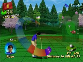 In game image of Swing Away Golf on the Sony Playstation 2.