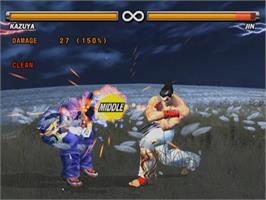 In game image of Tekken 5 on the Sony Playstation 2.