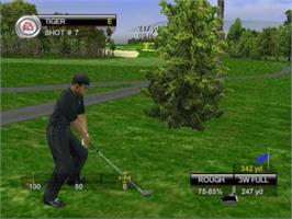 In game image of Tiger Woods Pga Tour 07 on the Sony Playstation 2.