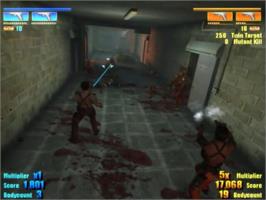 In game image of Twin Caliber on the Sony Playstation 2.