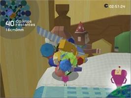 In game image of We Love Katamari on the Sony Playstation 2.