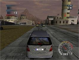 In game image of World Racing on the Sony Playstation 2.