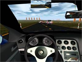 In game image of World Racing 2 on the Sony Playstation 2.