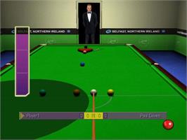 In game image of World Snooker Championship 2007 on the Sony Playstation 2.