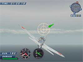 In game image of Zero Pilot - Kokuu no Kiseki on the Sony Playstation 2.