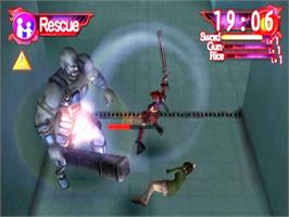 In game image of Zombie Attack on the Sony Playstation 2.