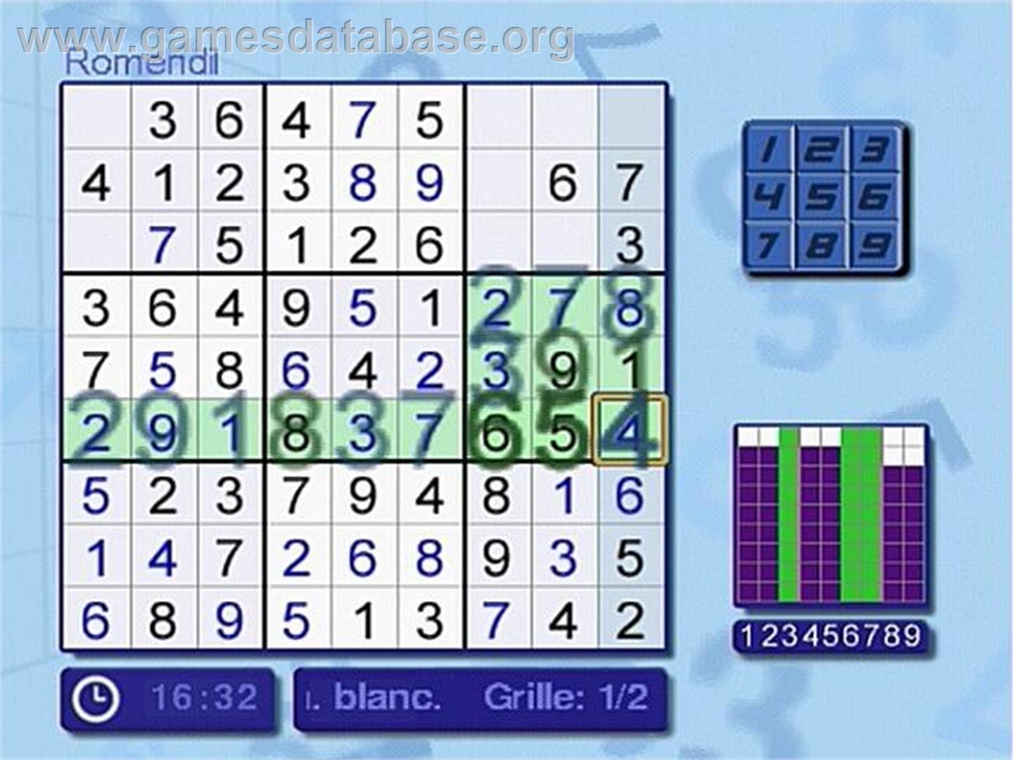 Carol Vorderman's Sudoku - Sony Playstation 2 - Artwork - In Game
