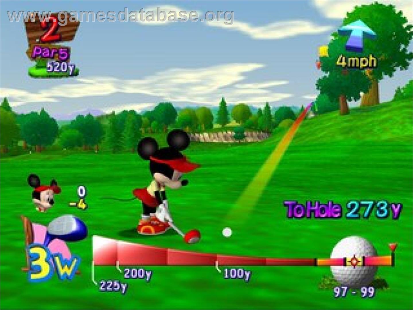 Disney Golf - Sony Playstation 2 - Artwork - In Game