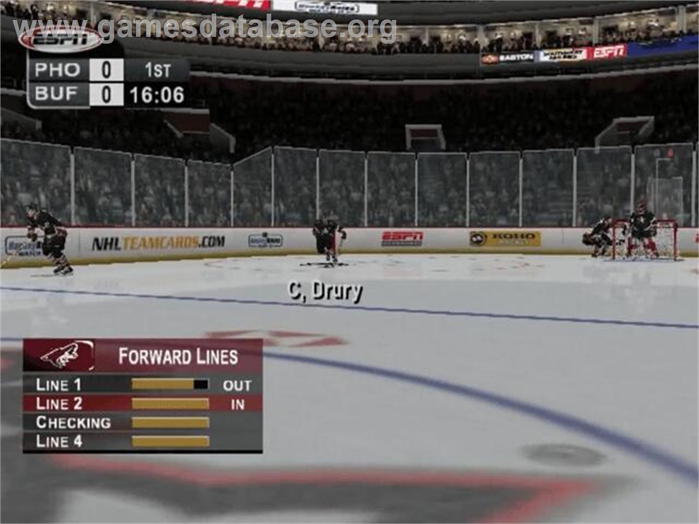 Espn Nhl Hockey - Sony Playstation 2 - Artwork - In Game