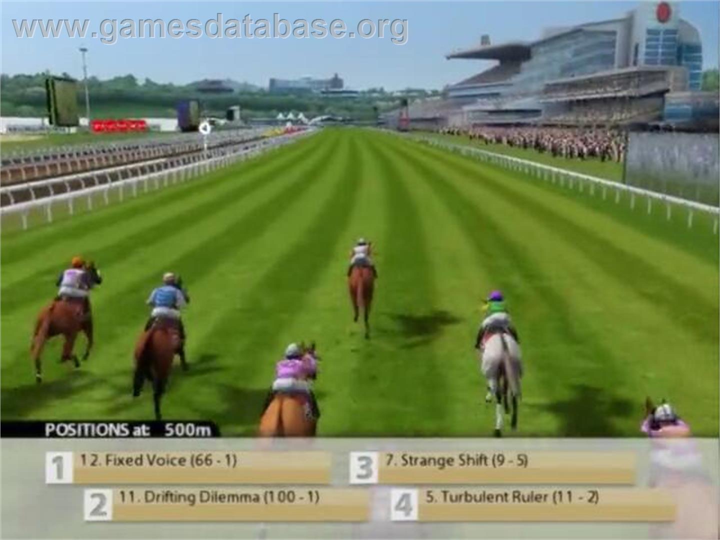 Frankie Dettori Racing - Sony Playstation 2 - Artwork - In Game