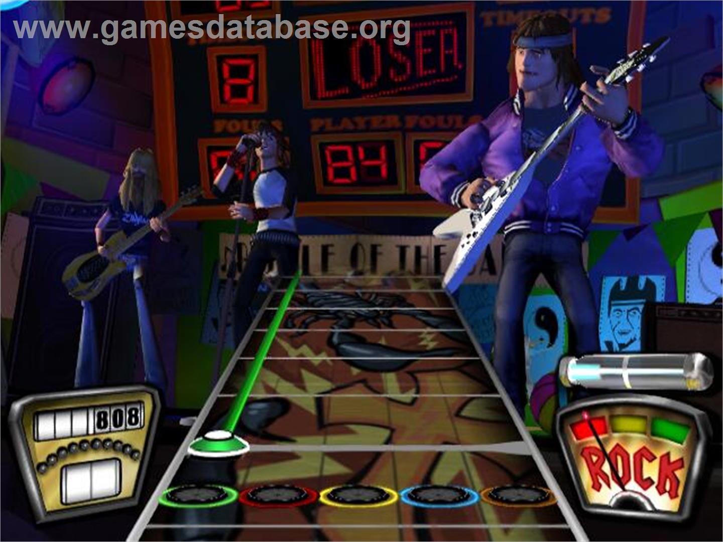 Guitar Hero Rocks The 80's - Sony Playstation 2 - Artwork - In Game