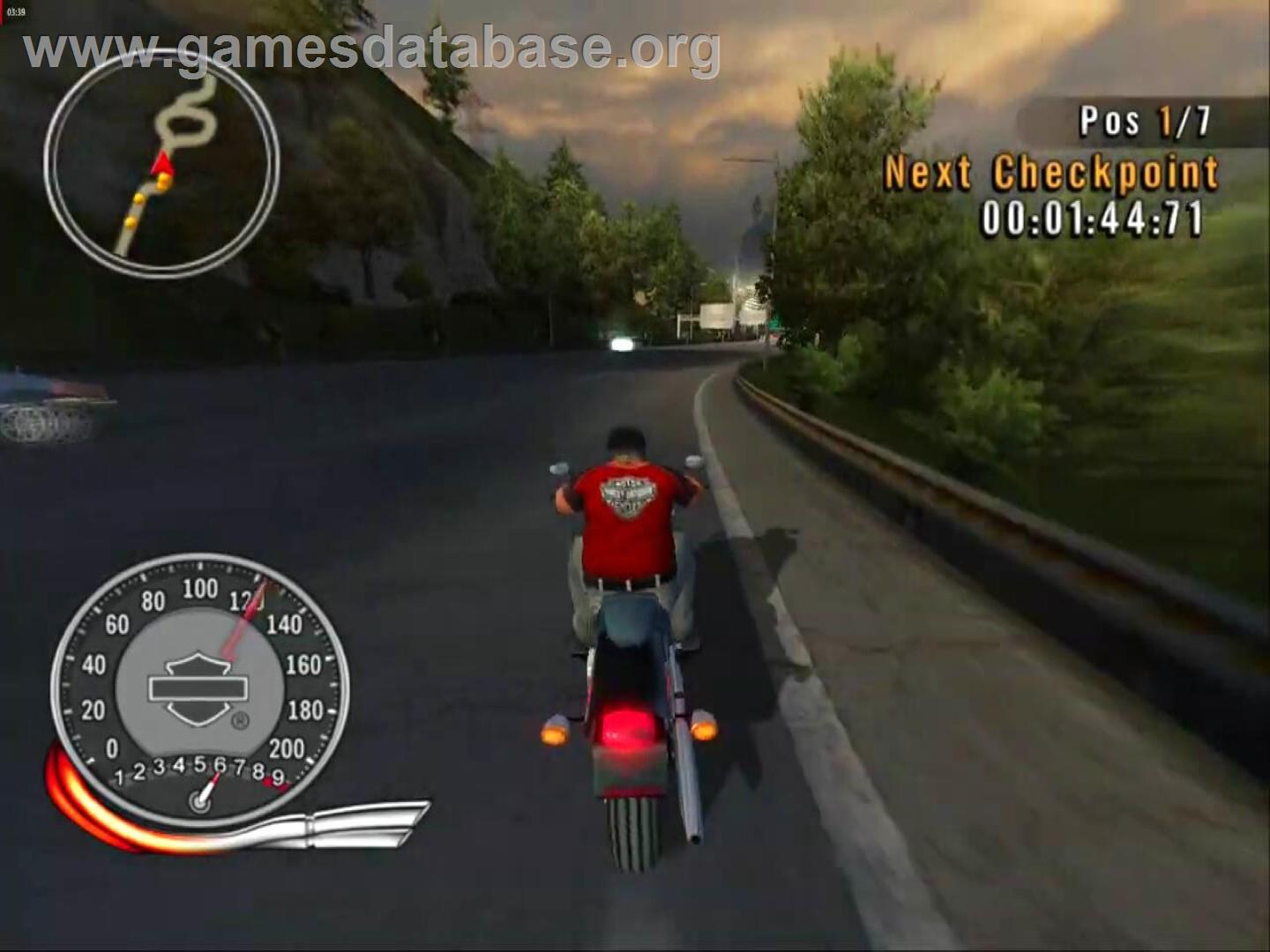Harley-davidson - Race To The Rally - Sony Playstation 2 - Artwork - In Game
