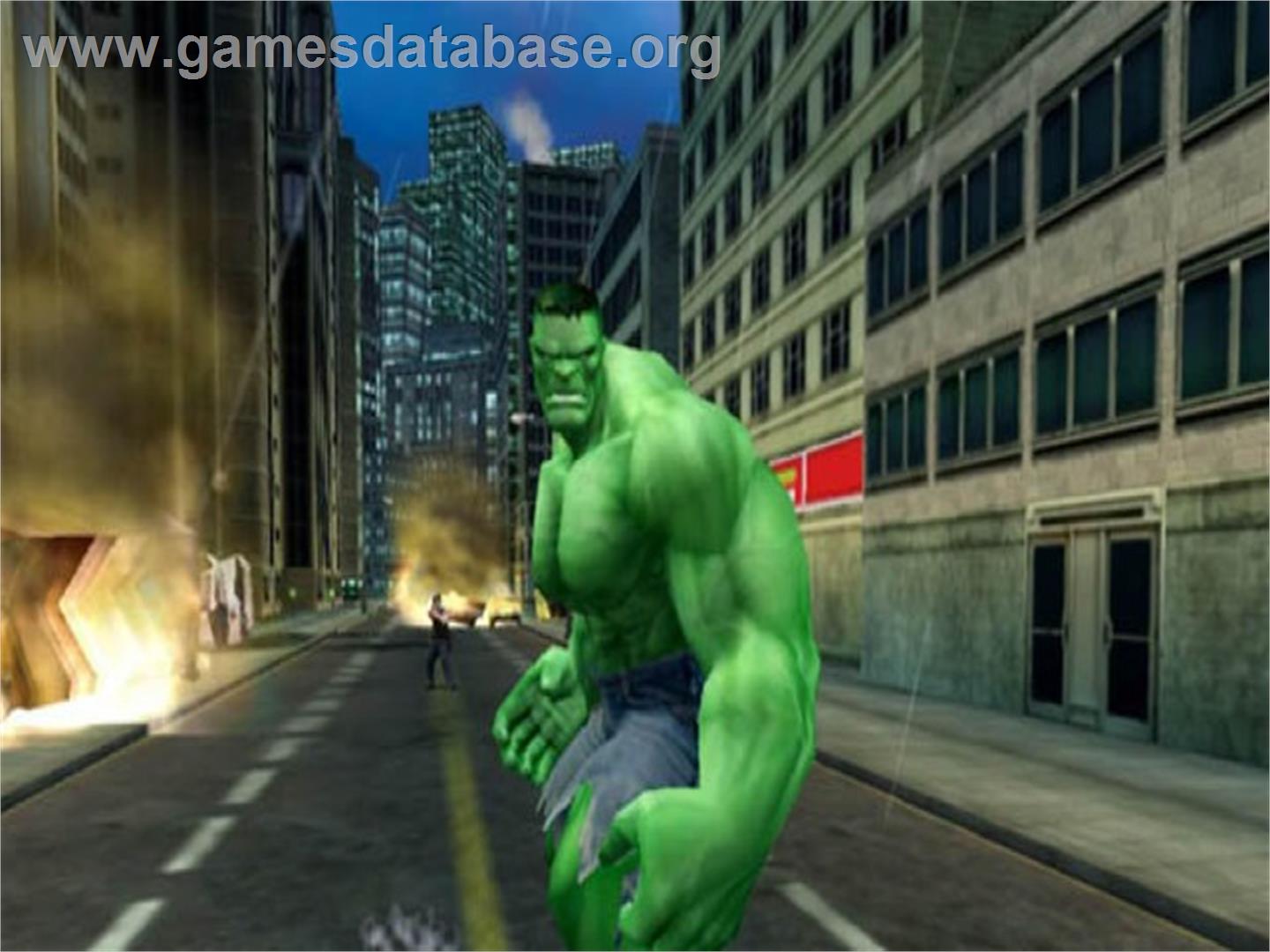 Incredible Hulk - Ultimate Destruction, The - Sony Playstation 2 - Artwork - In Game