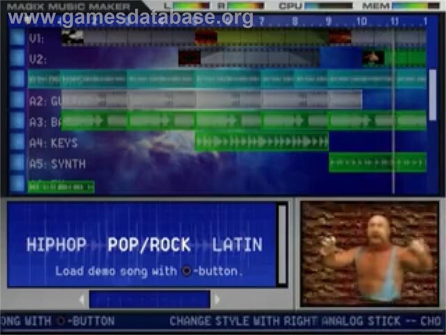 Magix Music Maker - Sony Playstation 2 - Artwork - In Game