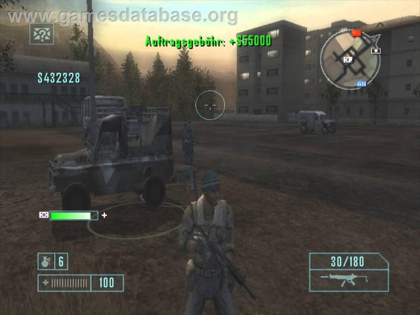 Mercenaries - Playground of Destruction - Sony Playstation 2 - Artwork - In Game