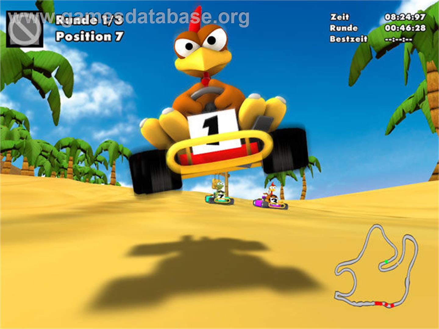Moorhuhn Fun Kart 2008 - Sony Playstation 2 - Artwork - In Game