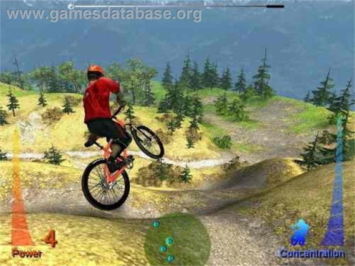 Mountain Bike Adrenaline Featuring Salomon - Sony Playstation 2 - Artwork - In Game