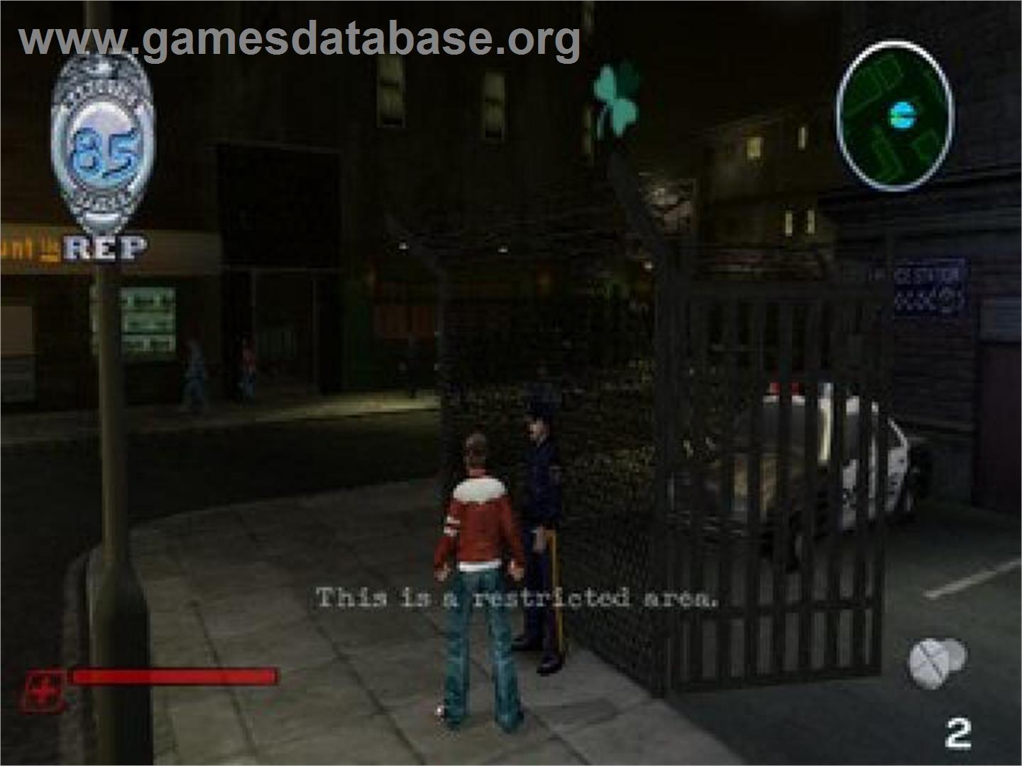 Narc - Sony Playstation 2 - Artwork - In Game
