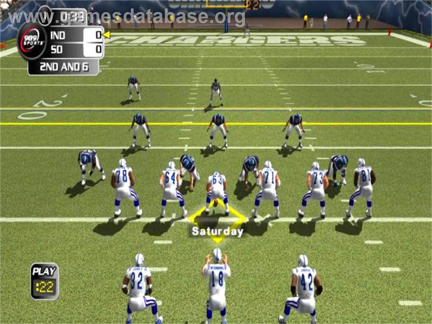 Nfl Gameday 2004 - Sony Playstation 2 - Artwork - In Game