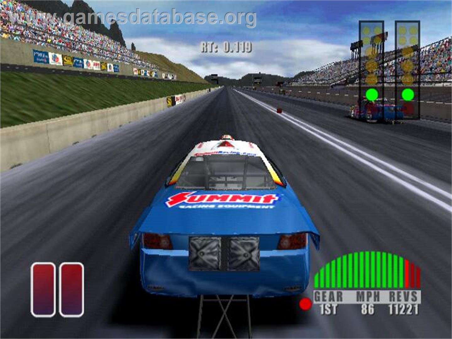 Nhra Drag Racing - Countdown To The Championship - Sony Playstation 2 - Artwork - In Game